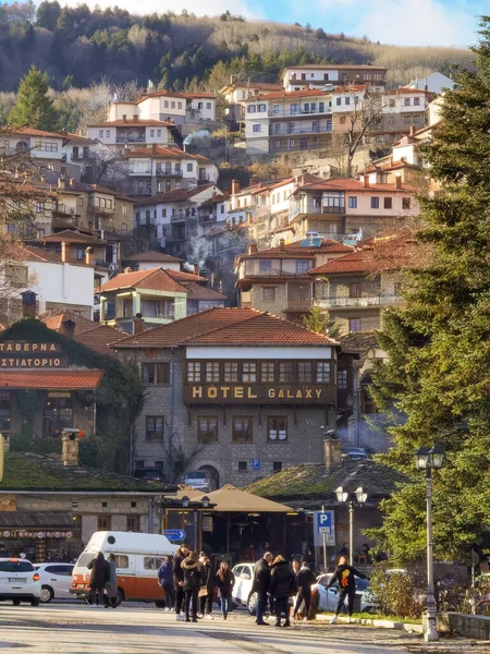 METSOVO, GREECE, 04 ARALIK 2021, METSOVO KIŞ SONU 