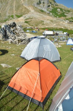 tent tents mountain camping in theodoriana village greece