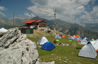 tent tents mountain camping in theodoriana village greece