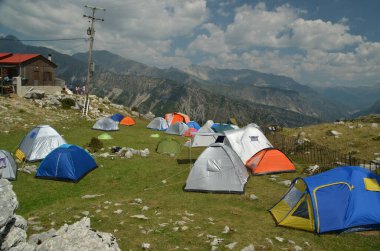 tent tents mountain camping in theodoriana village greece