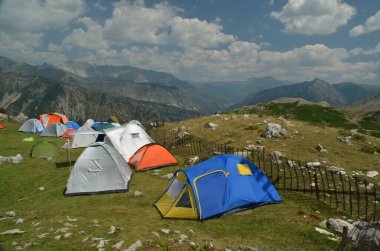 tent tents mountain camping in theodoriana village greece