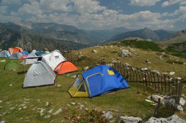 tent tents mountain camping in theodoriana village greece