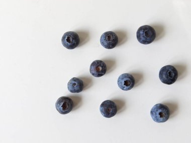 blueberries yougurt in a bowl isolateted healthy food space for your text