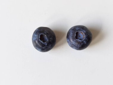 blueberries yougurt in a bowl isolateted healthy food space for your text
