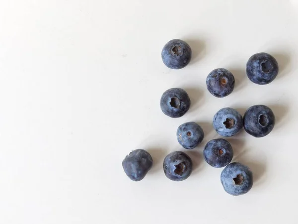 Blueberries Yougurt Bowl Isolateted Healthy Food Space Your Text — Fotografie, imagine de stoc