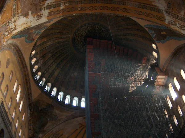 Agia Sofia Bizantina Iglesia Ortodoxa Cristiana Pavo Constantinopole Istanbul — Foto de Stock