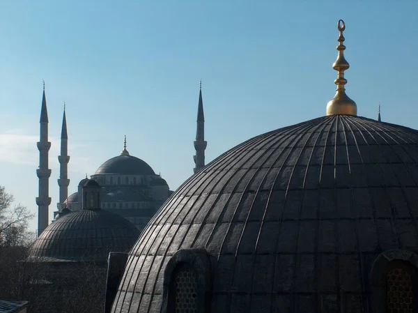 Kék Mecset Isztambuli Pulyka Nincs Ember Iszlám Vallás — Stock Fotó