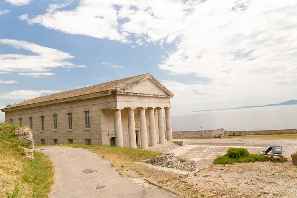 Corfu Stad George Kerk Het Kasteel Van Stad Het Voorjaar — Stockfoto