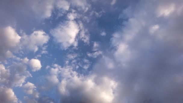 Felhők Este Kék Nyári Időjárás Timelapse Videó Görögország — Stock videók