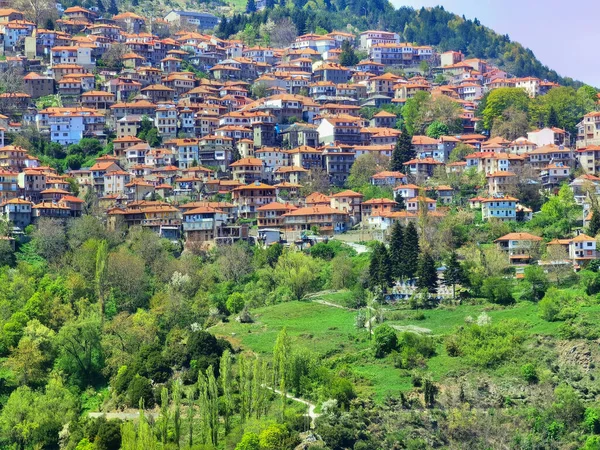 Metsovo Cidade Turística Montanha Resort Noroeste Grécia Temporada Primavera — Fotografia de Stock