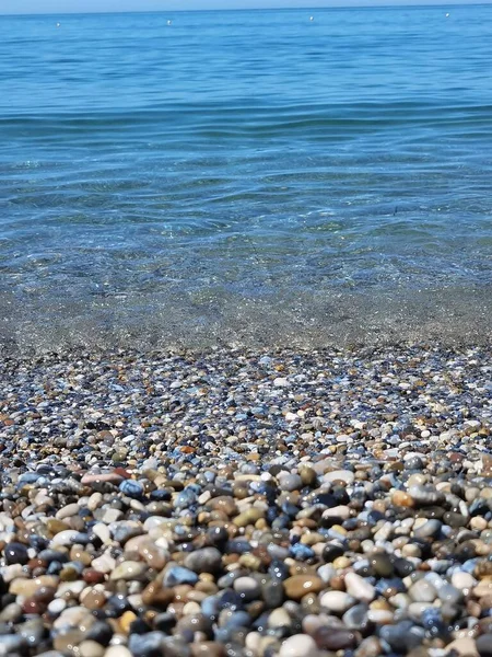 Mořská Pláž Monolitu Preveza Perfecture Řecké Léto Turistické Letovisko — Stock fotografie
