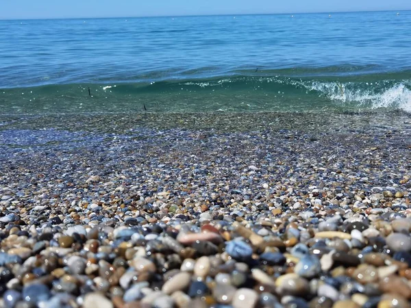 Playa Mar Monolithi Preveza Perfeccionamiento Complejo Turístico Griego Verano —  Fotos de Stock