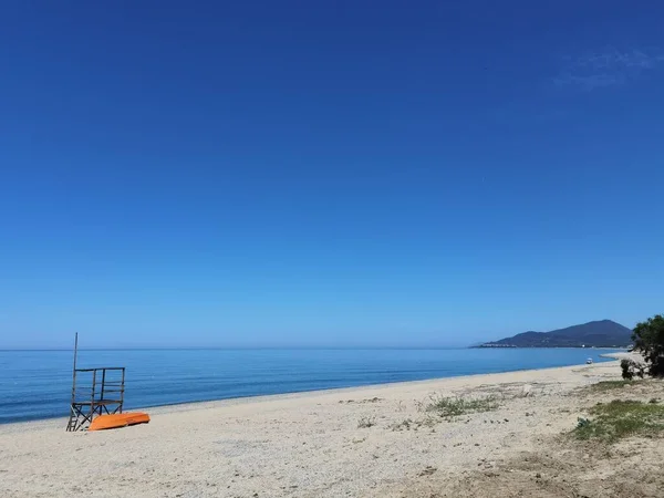 Playa Mar Monolithi Preveza Perfección Grecia Verano Turista Complejo Deportivo —  Fotos de Stock