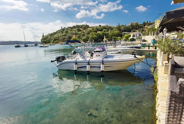 Korfu Ostrov Agios Stefanos Vesnice Avliotes Dokonalost Moře Olivovníky Letní — Stock fotografie