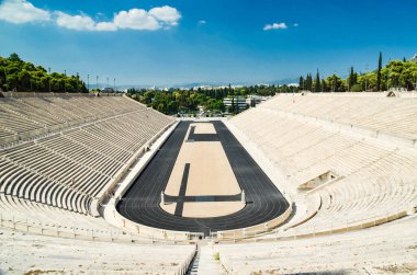 Athens Panathenaic Stadyumu Kalimarmaro, 1896 yılında ilk kez olimpiyat oyunlarının yapıldığı yer.