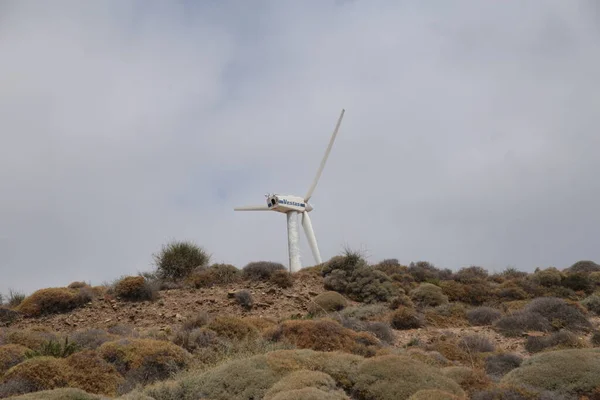 Wind Energy Park Wind Generators Andros Island Greece — Foto de Stock