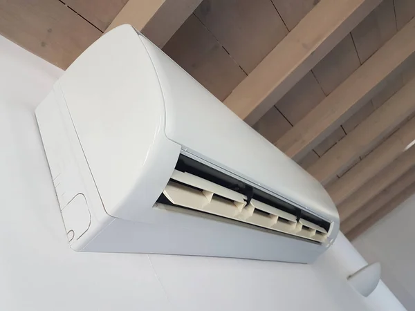 air condition aircondition air-condition on the white wall  modern dievice