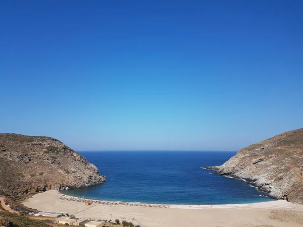 Zorkos Beach Andros Island Greece North Side Island Sunny Summer — Photo