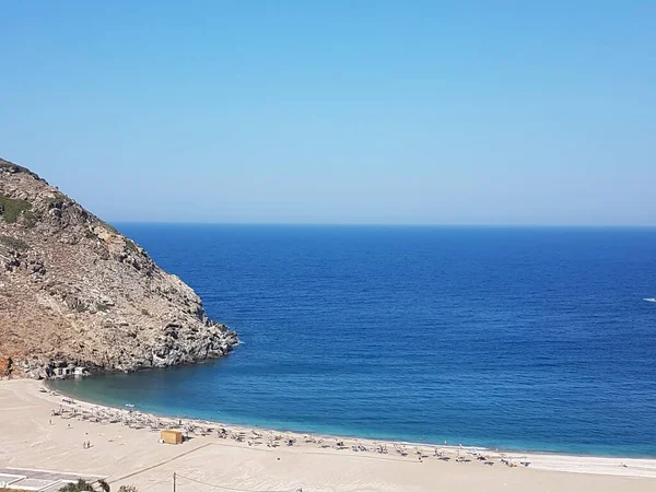 Zorkos Beach Andros Island Greece North Side Island Sunny Summer — Foto de Stock