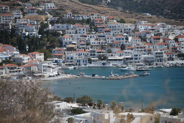 Mpatsi Batsi City Andros Island Greece Greek Tourist Resort Aegean — Photo