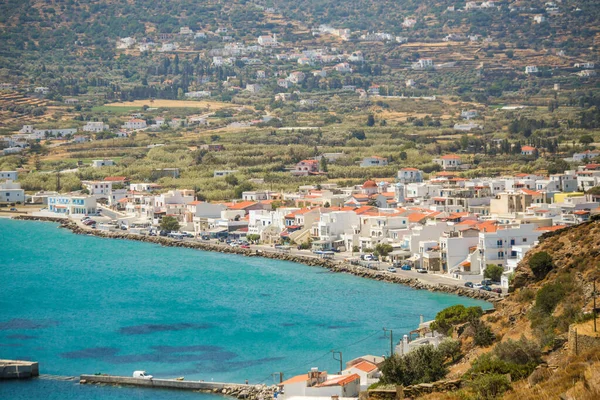 Korthi Village Port Sea South Andros Island Greece — Stockfoto