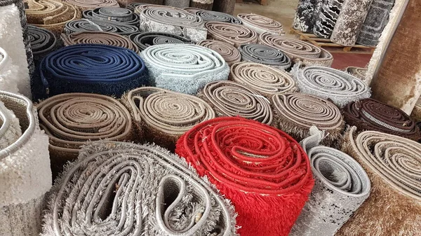 Carpet Carpets Background Store Sale Autumn — Photo