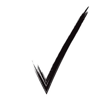 İşaretle ya da simge düğmesini onayla. İşaretleme simgesi, beyaz arkaplan üzerindeki vektör 