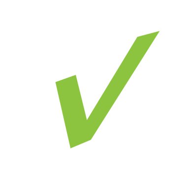 İşaretle ya da simge düğmesini onayla. İşaretleme simgesi, beyaz arkaplan üzerindeki vektör 