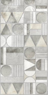 Dijital fayans tasarımı. Renkli seramik duvar fayansları. Soyut damaske desenli geometrik ve çiçekli süsler, eski fayanslar karmaşık detaylar. Yüksek kalite fotoğraf