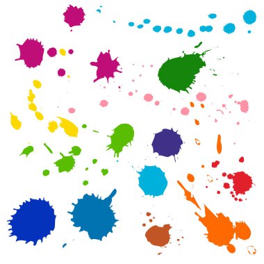 Renkli mürekkep sıçraması. Grunge sıçrıyor. Soyut arkaplan. Grunge metin pankartları