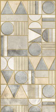 Dijital fayans tasarımı. Renkli seramik duvar fayansları. Soyut damaske desenli geometrik ve çiçekli süsler, eski fayanslar karmaşık detaylar. Yüksek kalite fotoğraf