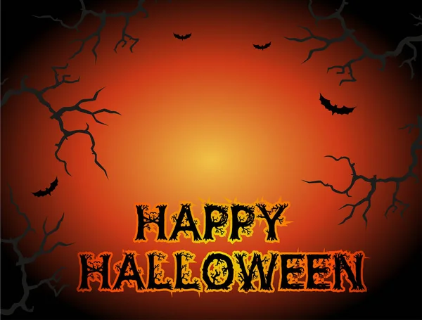 Vector Halloween Poster Kaart Vlaggetje Spandoek Halloween Feest Uit Nodigen — Stockvector