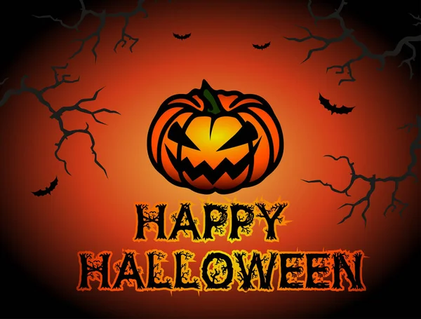 Vector Halloween Poster Kaart Vlaggetje Spandoek Halloween Feest Uit Nodigen — Stockvector