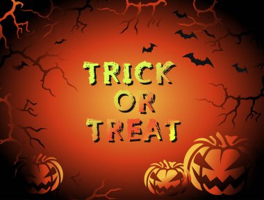 Vektör Cadılar Bayramı posteri. Cadılar Bayramı partisi daveti. Vektör illüstrasyonu