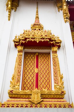 sanat tarihinde Tayland tapınak penceresinde kalıplama geleneksel Tay tarzı