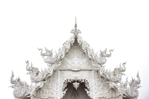 Rong khun chrám, chiang rai provincie, severní Thajsko — Stock fotografie