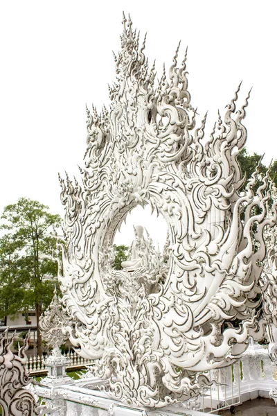 Detalhes de Wat Rong Khun (O Templo Branco) em Chiang Rai, Tailândia — Fotografia de Stock