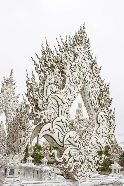 Detalhes de Wat Rong Khun (O Templo Branco) em Chiang Rai, Tailândia — Fotografia de Stock