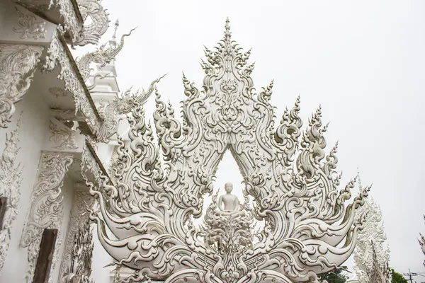 Detalhes de Wat Rong Khun (O Templo Branco) em Chiang Rai, Tailândia — Fotografia de Stock