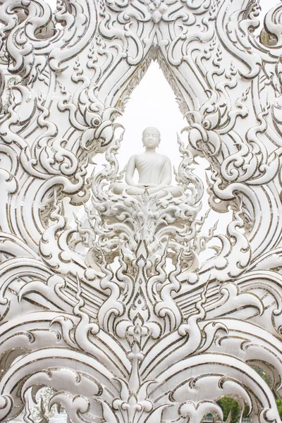 Dettagli di Wat Rong Khun (Il Tempio Bianco) in Chiang Rai, Thailandia — Foto Stock