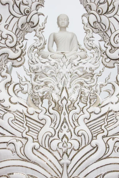 Dettagli di Wat Rong Khun (Il Tempio Bianco) in Chiang Rai, Thailandia — Foto Stock