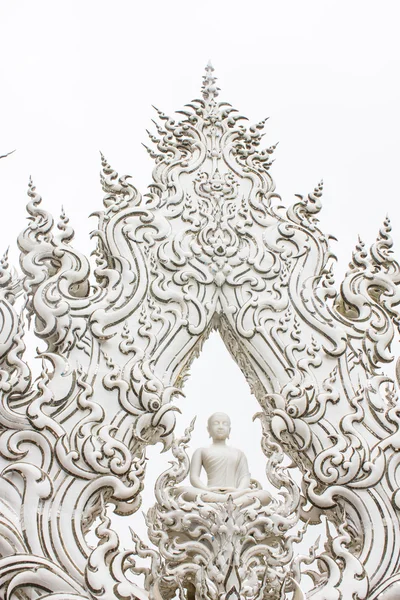 Details van wat rong khun (de witte tempel) in chiang rai, thailand — Stockfoto