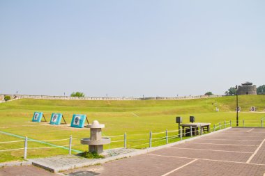 Hwaseong Fortress,Suwon, South Korea. clipart