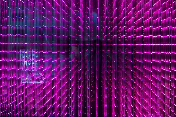 Close-up da Matriz de uma Tela feita de múltiplos LEDs — Fotografia de Stock
