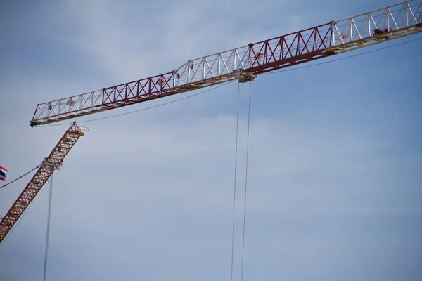 Crane on construction site — Stock Photo, Image