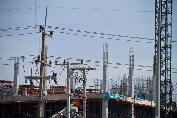 Crane on construction site — Stock Photo, Image