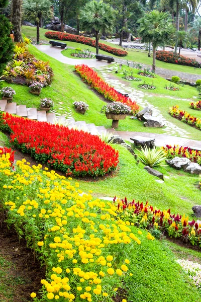 Mae Fah Luang Garden, localizado em Doi Tung, Província de Chiangrai, Tailândia — Fotografia de Stock