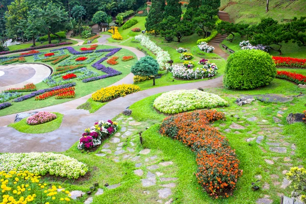 Mae Fah Luang Garden, localizado em Doi Tung, Província de Chiangrai, Tailândia — Fotografia de Stock