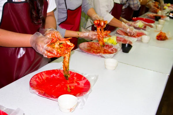 Kimchi, Koreaans voedsel — Stockfoto