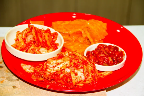 Кимчи, корейская еда — стоковое фото